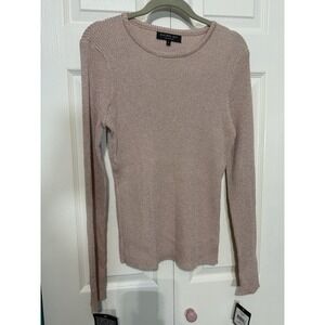 Rachael Roy Women's NWT Pink Sparkle Sweater Size Large